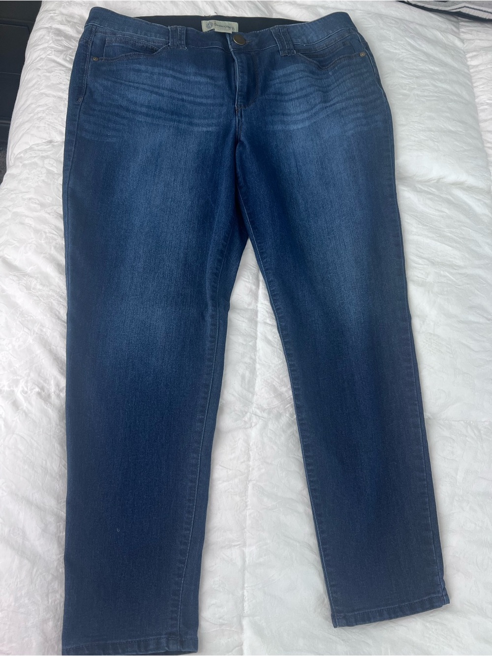 LIKE NEW! Democracy Dark Blue Straight Leg Jeans